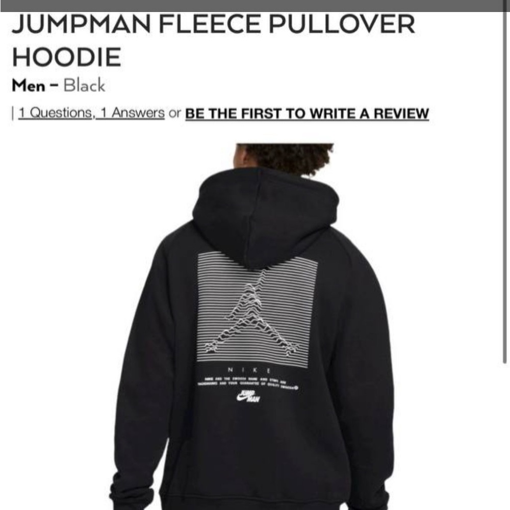 JUMPMAN FLEECE PULLOVER HOODIE
Men – Black